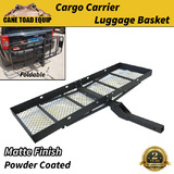 Foldable Cargo Carrier Luggage Basket Car Rack Hitch Mount Steel Mesh 4WD
