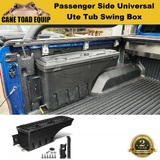 Ute Tub Storage Box Universal Left Passenger SideTool Box Lockable Trailer Black 