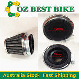 42mm Air Filter with 28mm Inside Down Rubber ATV Quad Pit Dirt bike Scooter