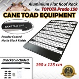 Flat Roof Rack Fits TOYOTA Prado 150 Aluminium Alloy Powder Coated Low Profile 4wd Luggage Carrier Trade