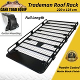 Tradesman Roof Rack Full Length Gutter Mounting Fits 2.2m fits Nissan Patrol GU GQ MQ Landcruiser 80 70 4WD