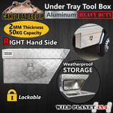 Ute Tool Box Under Tray Aluminium RHS Heavy Duty Vehicle Chest Storage w Lock Ute Commercial Utility 