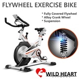 NEW HEAVY DUTY SPIN FLYWHEEL EXERCISE BIKE HOME FITNESS GYM LED MONITOR