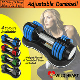 Adjustable Dumbbell Weight Set Home Gym Fitness Power Exercise Equipment