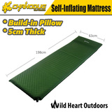 5cm Self-inflating Mattress Sleeping Mat Camping Hiking GREEN