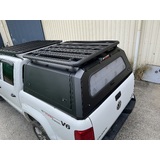 VW Amarok Steel Canopy 2010-2022 Dual Cab Ute (Matte Black) with Roof Rack Platform