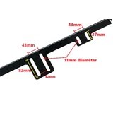 Full Length Roof Rack Backbone Mounting Rails Fits Nissan Patrol Y62 series 2016–present Steel Powder Coated Low Profile