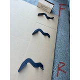 A Pair Side Steps Bars fit Ford Ranger Next Gen PY 2022+ Heavy Steel Powder Coated Matte Black