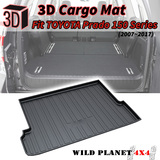 3D Cargo Mat Liner Fits Toyota Prado 150 2009-2017 Rear Trunk Cargo Mat 