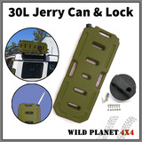 30L Jerry Can Fuel Container With Holder Army Green Spare Petrol Container Heavy Duty
