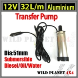 12V Transfer Pump Submersible Aluminium Fuel Diesel Water Electric Oil
