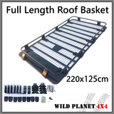 Roof Rack Basket Full Length Gutter Fit 220x 123cm fits Nissan Patrol GU GQ MQ Landcruiser 80
