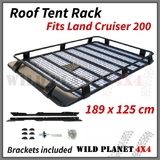Roof Basket Fits TOYOTA Land Cruiser 200 Series Powder Coated Steel 4wd Luggage Basket Carrier Trade