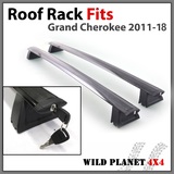 Roof Rack Fits Jeep Grand Cherokee 2011-18 Cross Bar Rail Baggage Luggage Carrier
