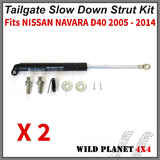 2xTAILGATE STRUT KIT Fits NISSAN NAVARA D40 2005 - 2014 REAR GAS STRUT DAMPER SLOW DOWN