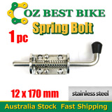 1XSPRING BOLT STAINLESS STEEL LATCH CATCH TRUCK UTE TAIL GATE TRAILER FLOAT RAILING 