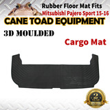 3D Rubber Cargo Trunk Mat Fits Mitsubishi Pajero Sports 15-onwards Floor Mat Heavy Duty All Weather 