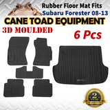 3D Rubber Floor Mats Fits Subaru Forester 08-13 Full Set Heavy Duty All Weather