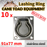 10xLASHING RING Stainless Steel TIE DOWN POINT UTE TRAILER ANCHOR 