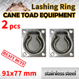 2xLASHING RING Stainless Steel TIE DOWN POINT UTE TRAILER ANCHOR 
