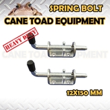 2*Spring Bolt Zinc Plated Latch Catch Truck Trailer UTE Float Railing Tail Gate