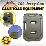 10L Jerry Can Fuel Container Army Green Heavy Duty Spare Petrol Container 