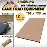 SELF INFLATING MATTRESS 10cm Thick Suede Sleeping mat Double Size Camping