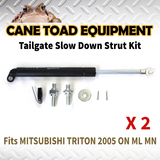 2xTAILGATE STRUT KIT Fits MITSUBISHI TRITON 2005 ON ML MN REAR GAS SLOW DOWN STRUT DAMPER 