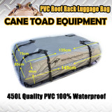 NEW ROOF TOP RACK LUGGAGE BAG PVC 100% Waterproof 450L Cargo Travel UV pod 4WD